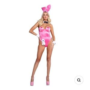 Official Playboy Bunny Pink Costume XS